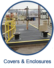 Custom manufactured fiberglass covers and enclosures are the perfect solution for highly corrosive materials, as well as for containing odors