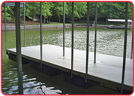 SAFPLANK® interlocking decking system is an excellent surface material for marina walkways and docks.