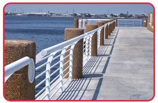 Strongrail® architectural handrail systems are strong, attractive, and able to withstand corrosive saltwater environments with ease.